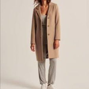 Abercrombie Wool-Blend Dad Coat